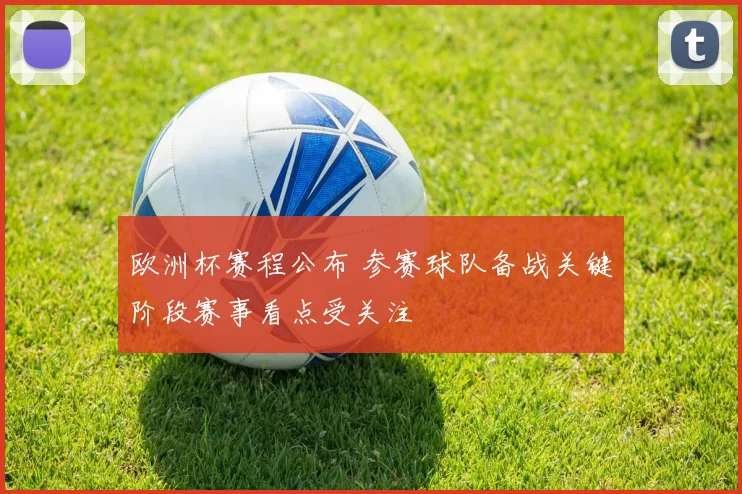 欧洲杯赛程公布 参赛球队备战关键阶段赛事看点受关注